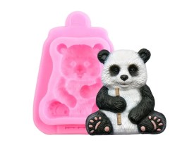 Set 2 moldes silicona bambu y panda